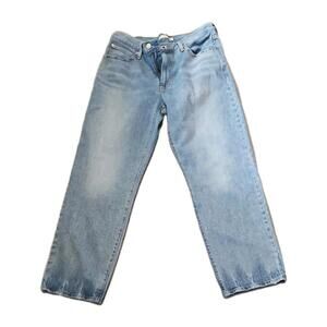 Levi's 94 Baggy Jeans 32×31 Mid Rise Straight Leg Faded Blue Denim